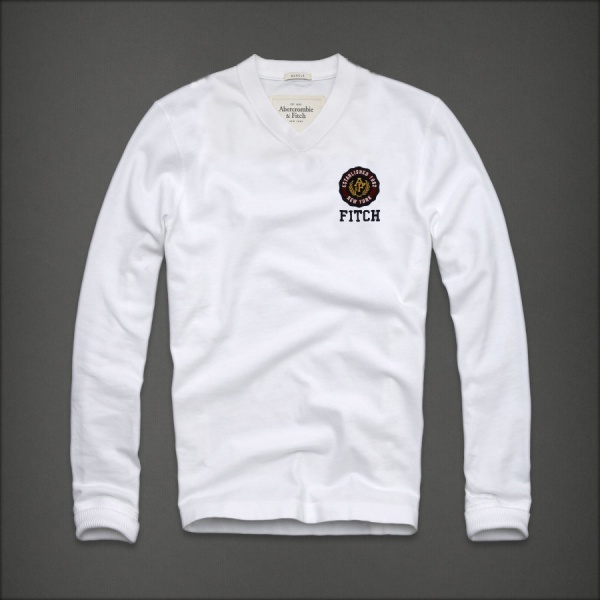 Abercrombie Fitch Hombres cuello en V Largo Remera AF5980